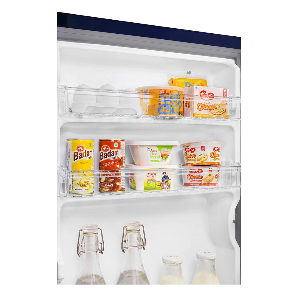 Haier 190L 1 Star Direct Cool Single Door Refrigerator with Toughened Glass Shelf - HRD-2101CMF-P